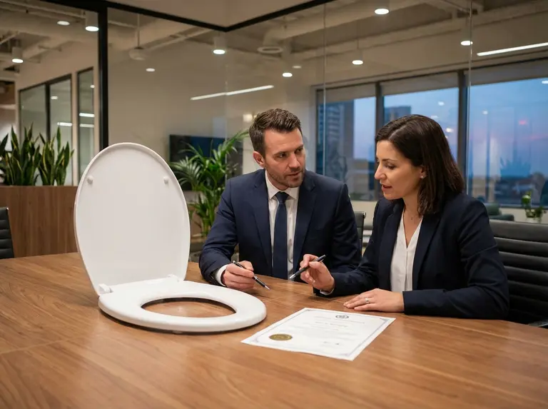 Сертификат на сиденье для унитаза